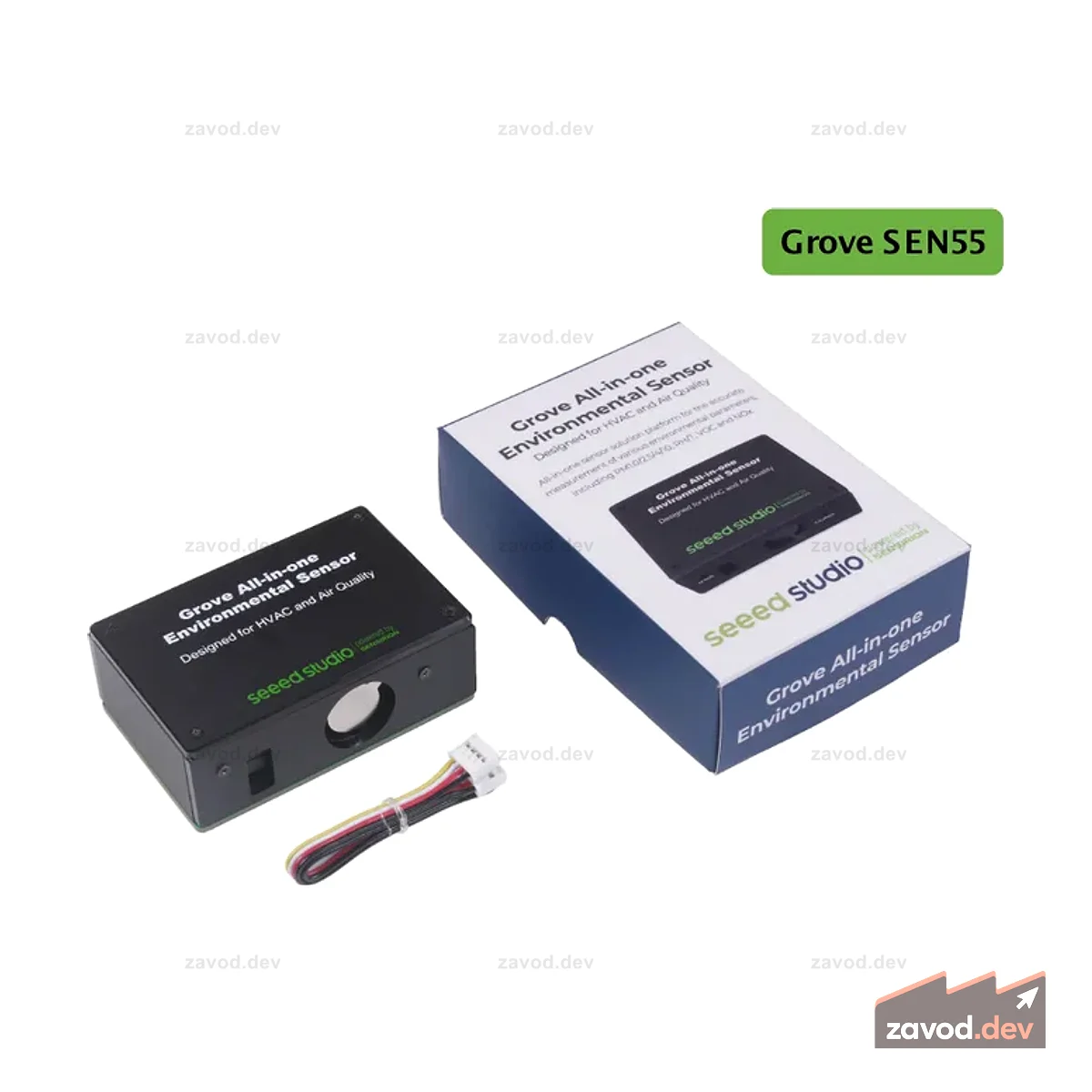 Grove - SEN55 Универсальный датчик окружающей среды - NOx, VOC, RH, Temp, PM1,0/2,5/4/10 с превосходной точностью и сроком службы
