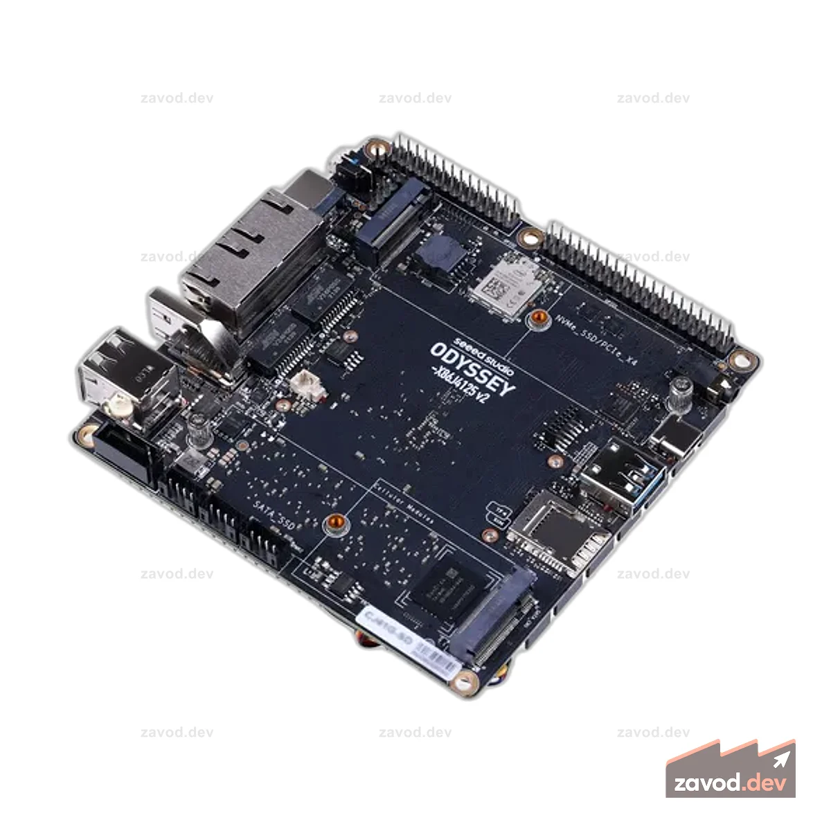 ODYSSEY — X86J4125864 v2 — с 64 ГБ eMMC, Linux и ядром RP2040