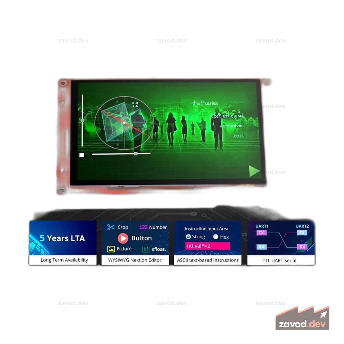 Nextion NX4827P043-011R 4,3-дюймовый сенсорный дисплей HMI (IPS)