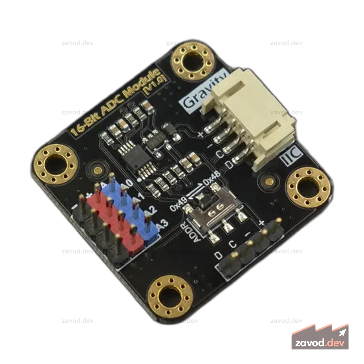 Gravity: I2C ADS1115 16-битный модуль АЦП (совместим с Arduino и Raspberry Pi)