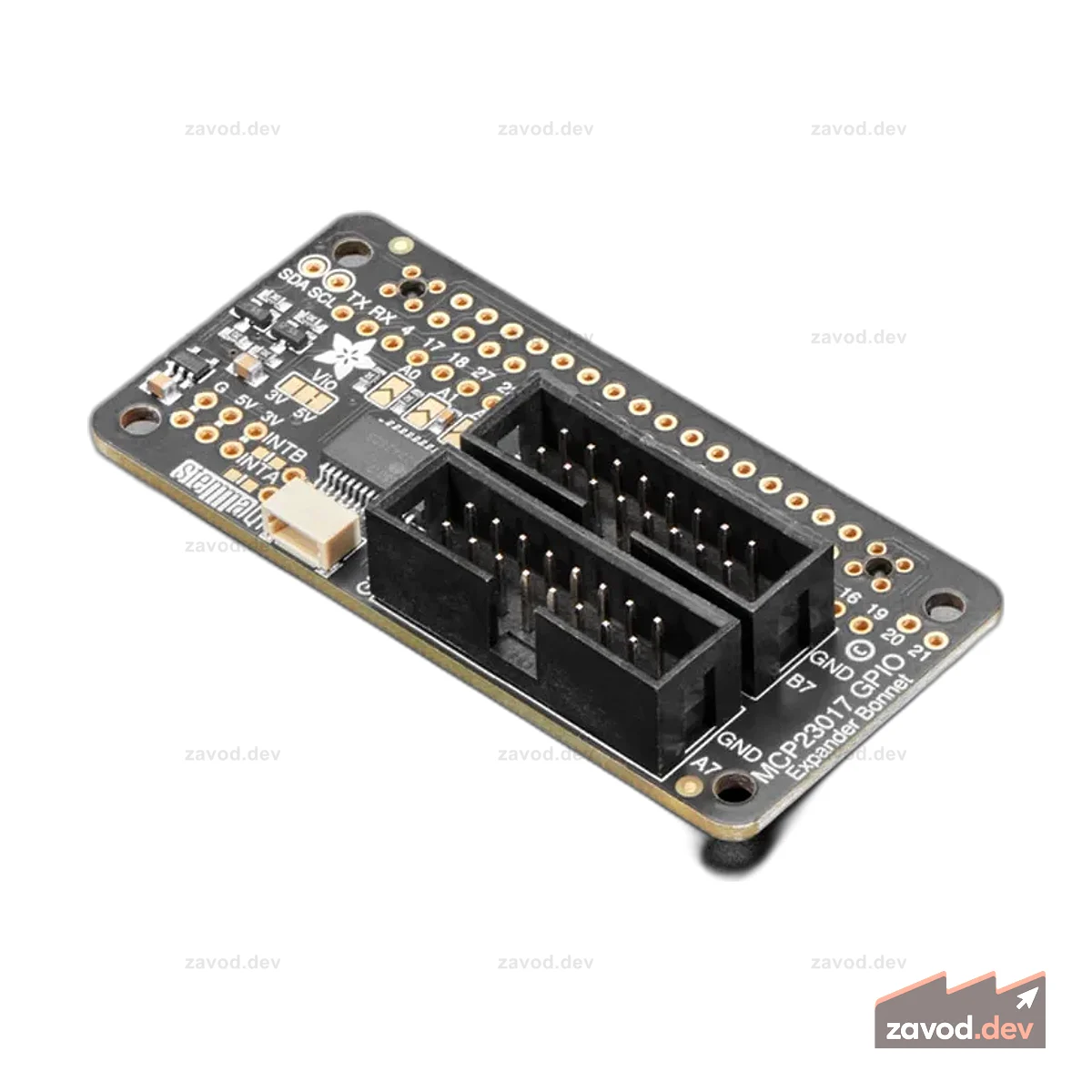 STEMMA QT/Qwiic Raspberry Pi GPIO — 16 входов/выходов I2C