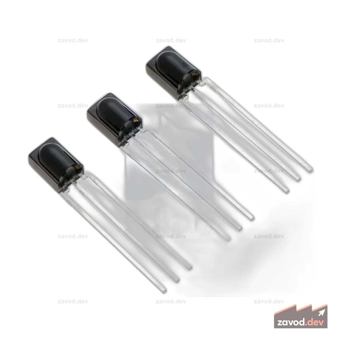 Vishay TSSP58038 Модуль ИК-детектора, 38 кГц, фиксированное усиление (3 шт.)