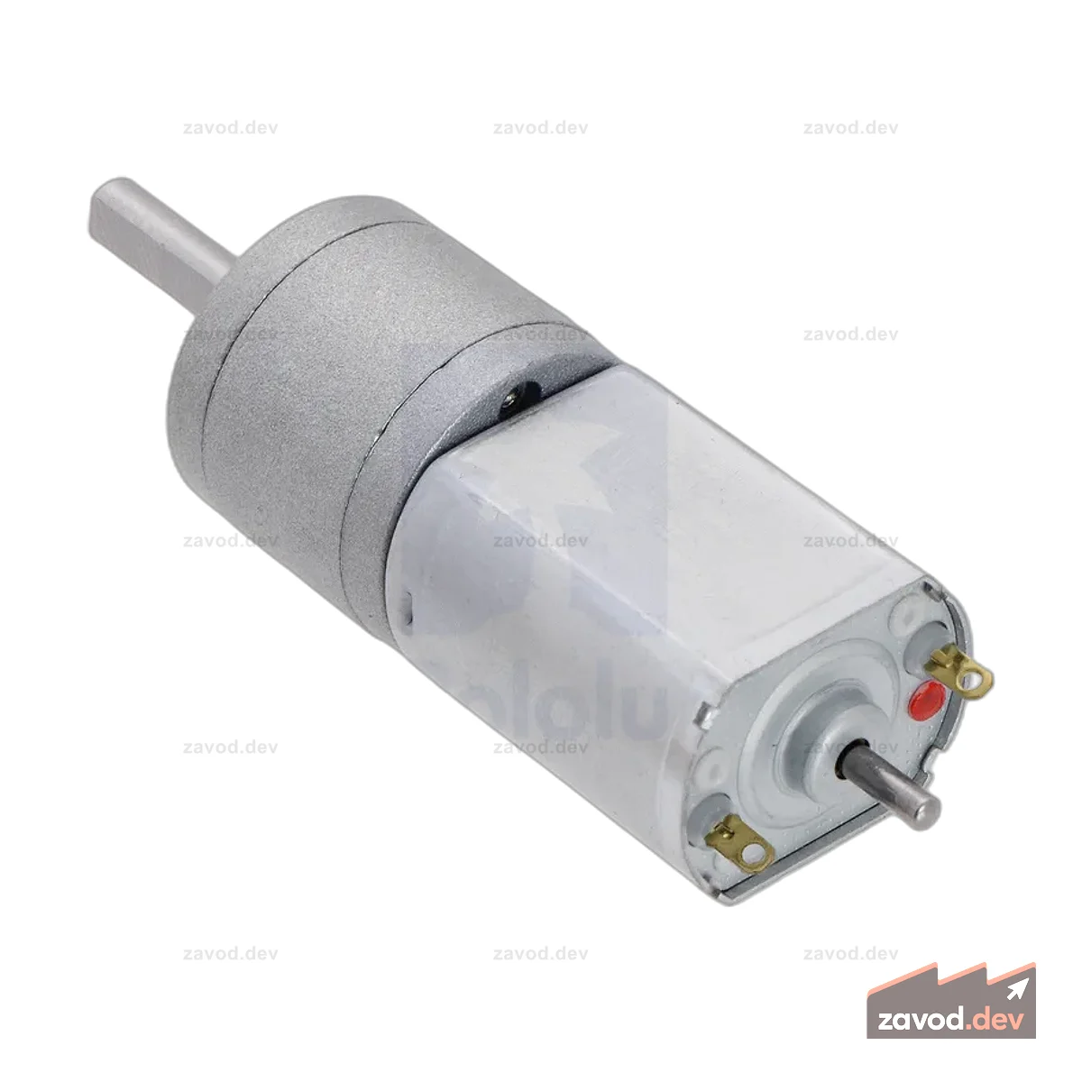 63:1 Металлический мотор-редуктор 20Dx43L мм 12V CB с удлиненным валом двигателя