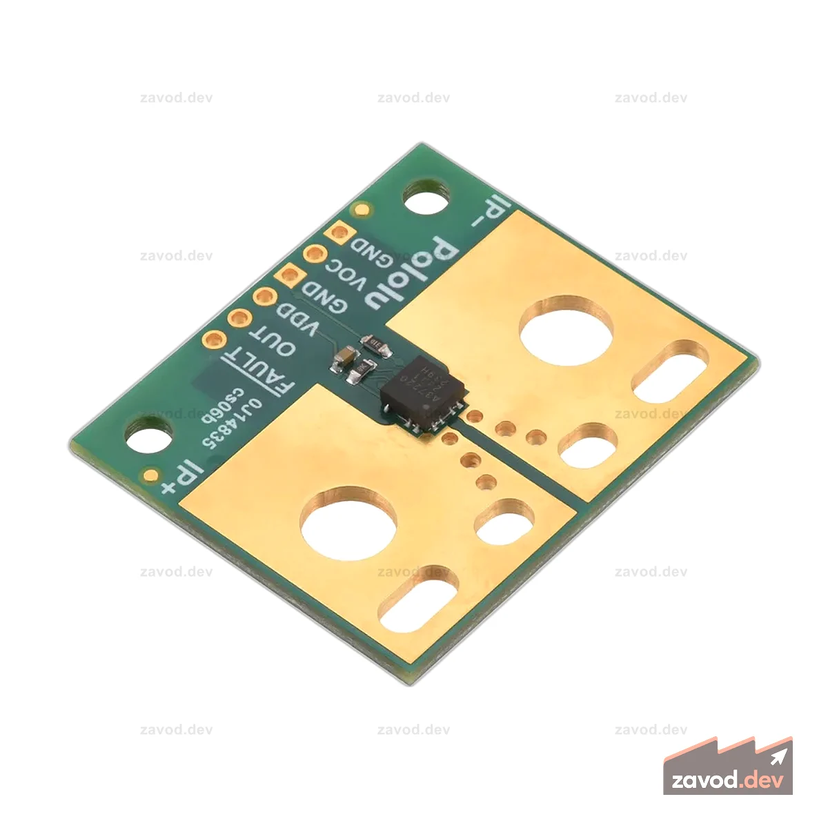 ACS37220LEZATR-100B3 Датчик тока, большой держатель -100А до +100А, 3,3В
