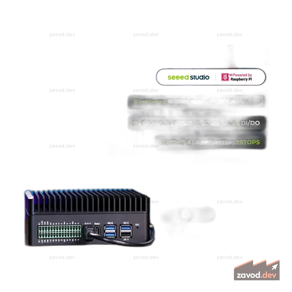 reComputer Industrial R2135-12 — самый надежный и мощный контроллер Raspberry Pi Edge AI/IOT