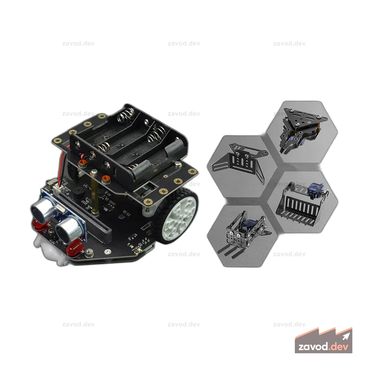 micro:Maqueen Plus с micro:Maqueen Mechanic