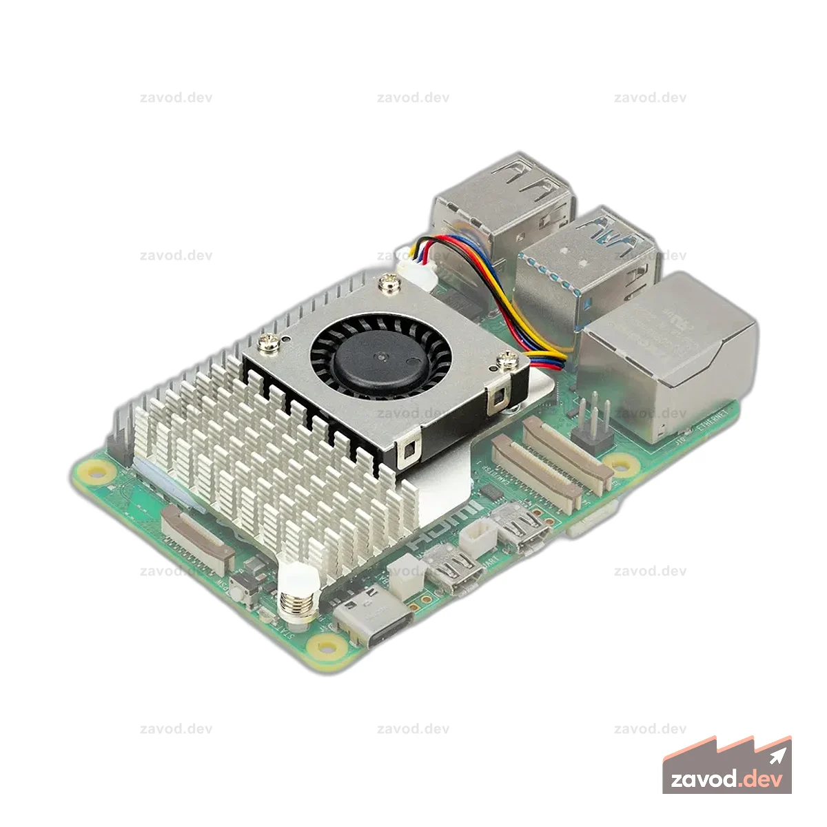 Raspberry Pi 5 8 ГБ Комбинированное охлаждение