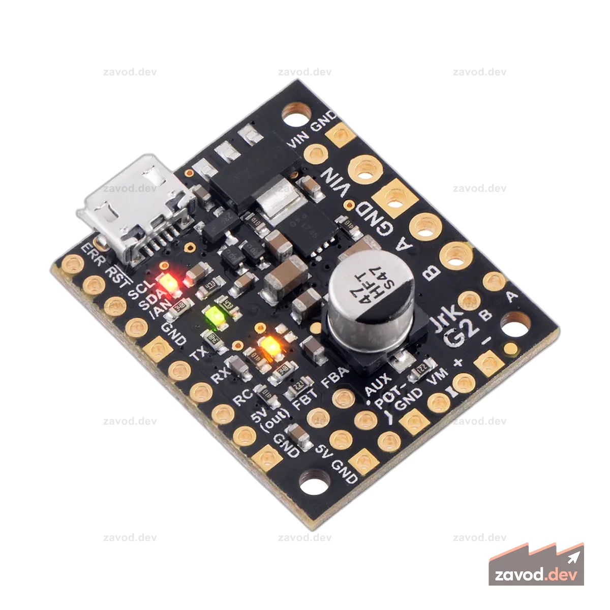 Jrk G2 21v3 USB-контроллер двигателя с обратной связью