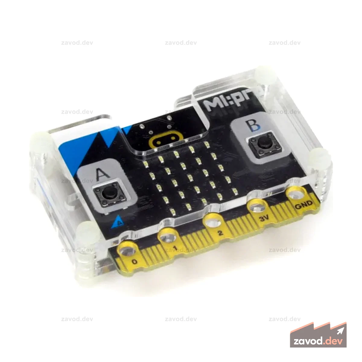 Прозрачный защитный чехол Kitronik MI:pro для BBC micro:bit V1 и V2