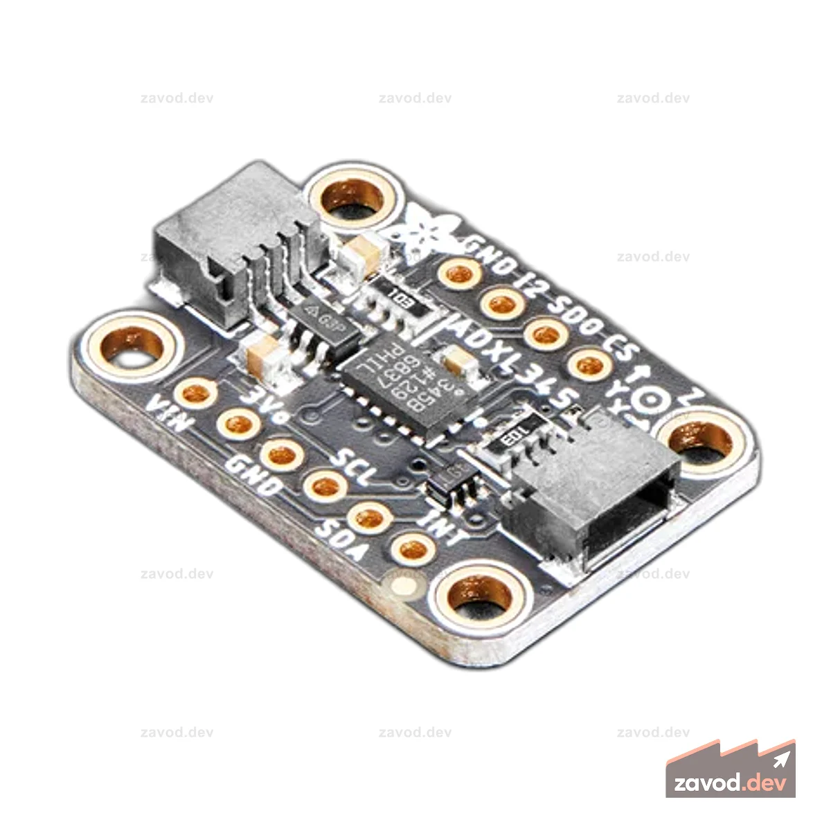 Трехосевой акселерометр ADXL345 (+-2g/4g/8g/16g) с I2C/SPI - STEMMA QT / Qwiic