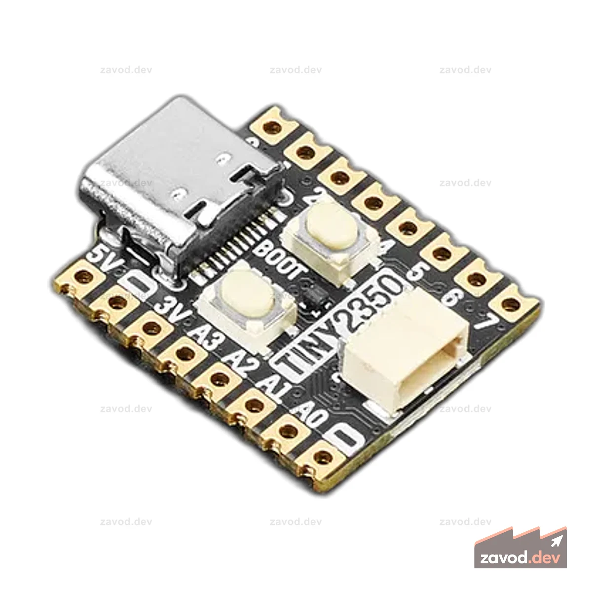 Мини-плата для разработки Pimoroni Tiny 2350 RP2350 с флэш-памятью 4 МБ