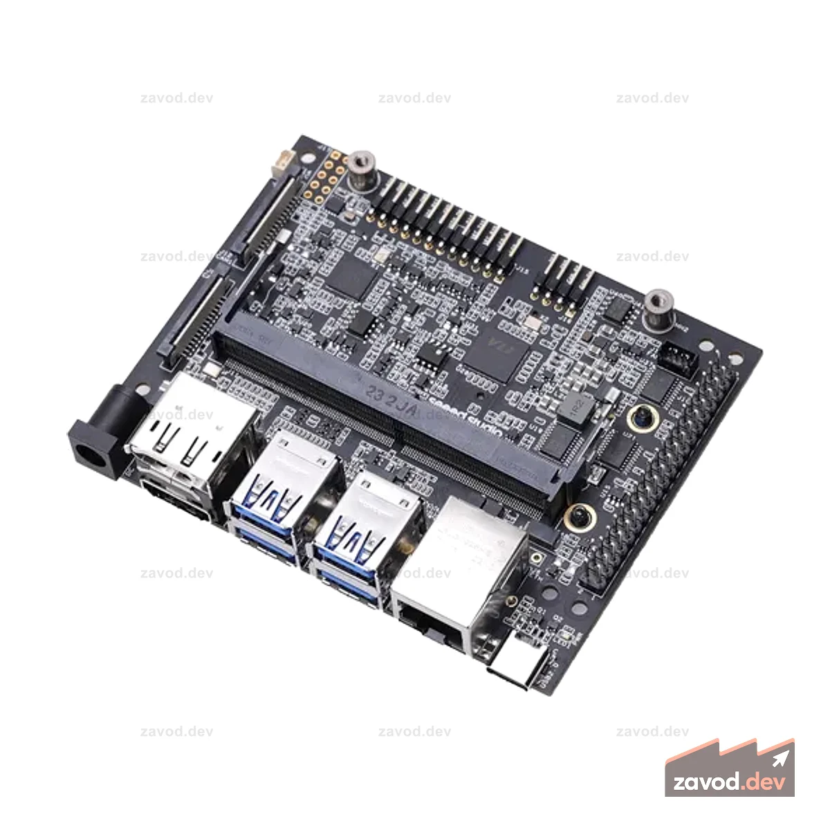 reComputer J202 — несущая плата для Jetson Nano/Xavier NX/TX2 NX, с 4 портами USB 3.1 Gen 2, M.2 Key M, E, того же размера, что и несущая плата NVIDIA Jetson Xavier NX Dev Kit