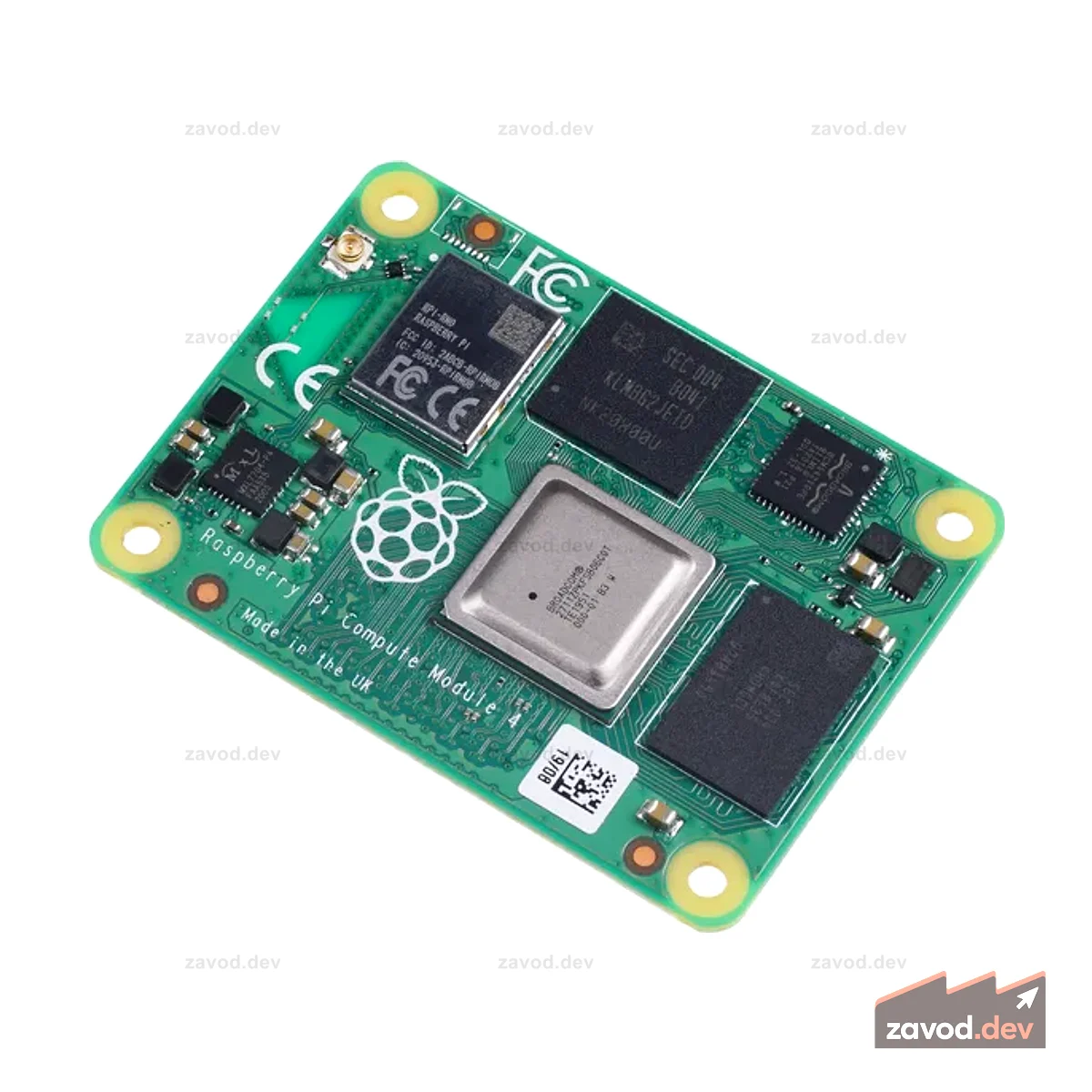 Вычислительный модуль Raspberry Pi CM4101008 — 1 ГБ ОЗУ, 8 ГБ eMMC, 2,4/5,0 ГГц Wi-Fi и Bluetooth 5.0 (CM4101008)
