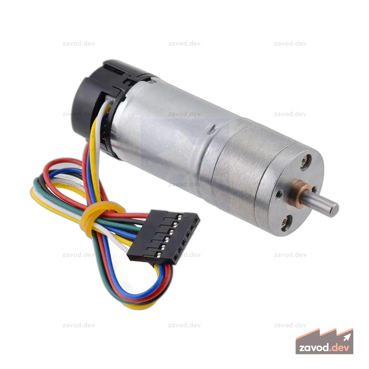 34:1 Металлический мотор-редуктор 25Dx67L мм MP 12V с энкодером 48 CPR