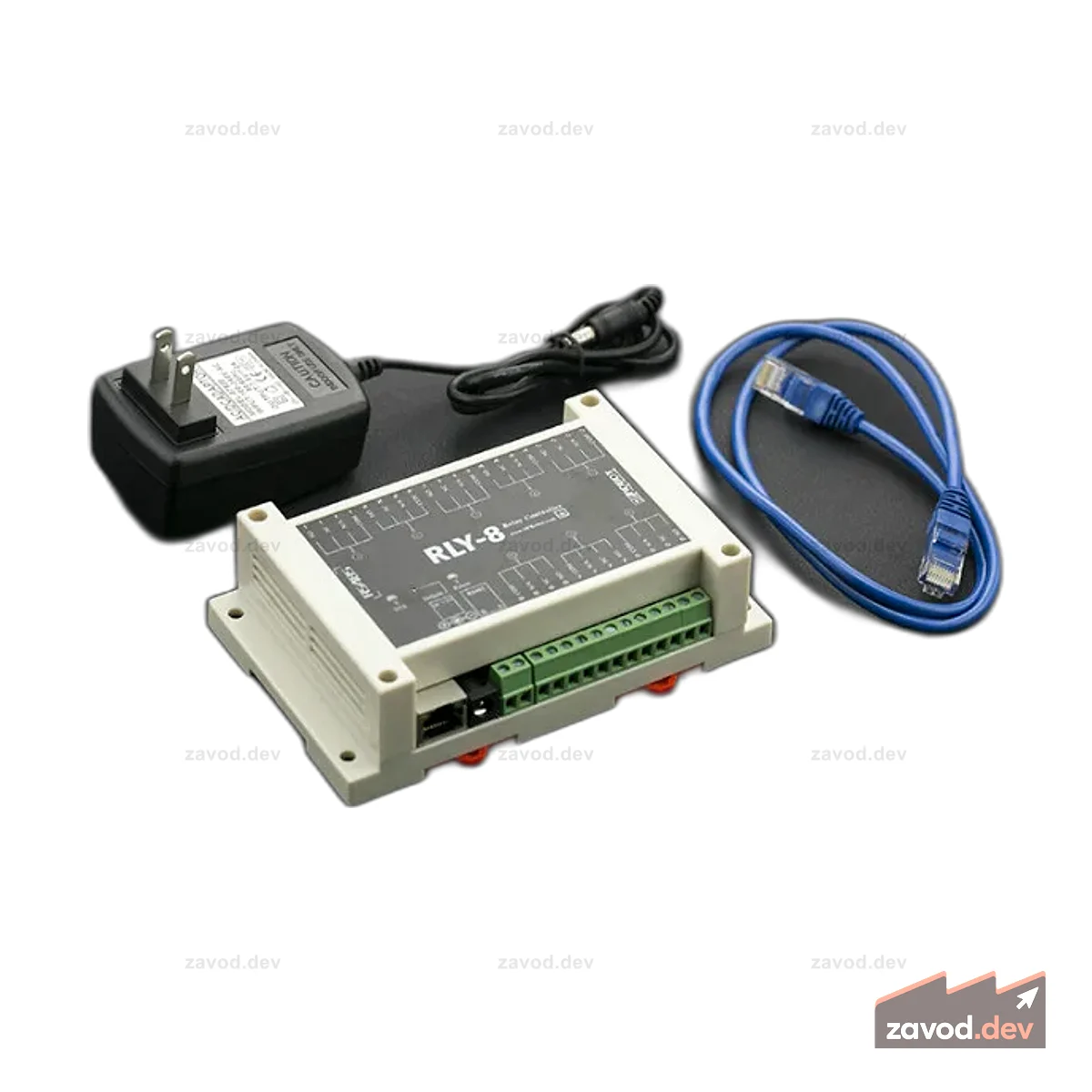 8-канальный релейный контроллер IoT Ethernet (поддержка PoE и RS485) (Снято с производства)