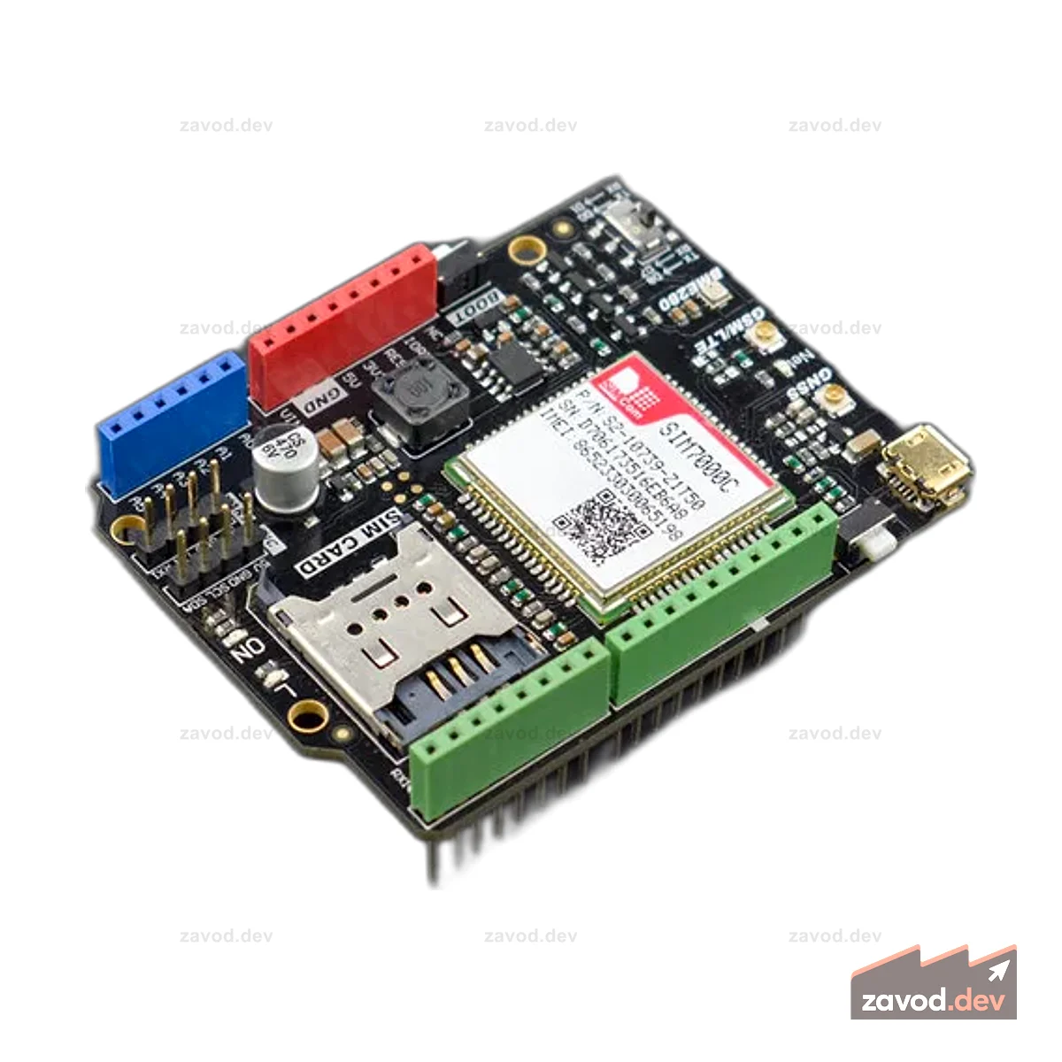 SIM7000C Плата расширения Arduino NB-IoT/LTE/GPRS/GPS