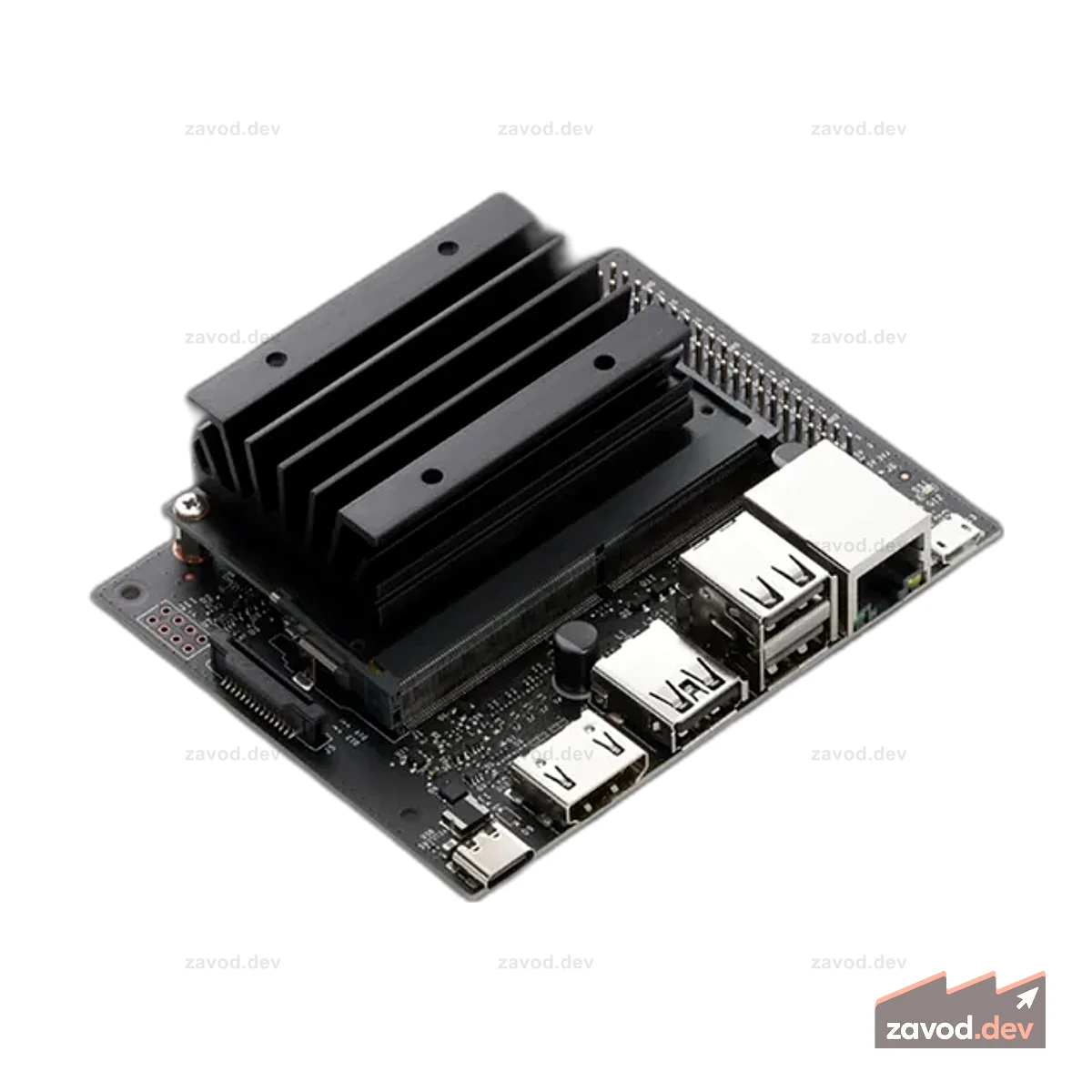 Комплект разработчика NVIDIA® Jetson Nano™ 2 ГБ с беспроводным адаптером 802.11ac