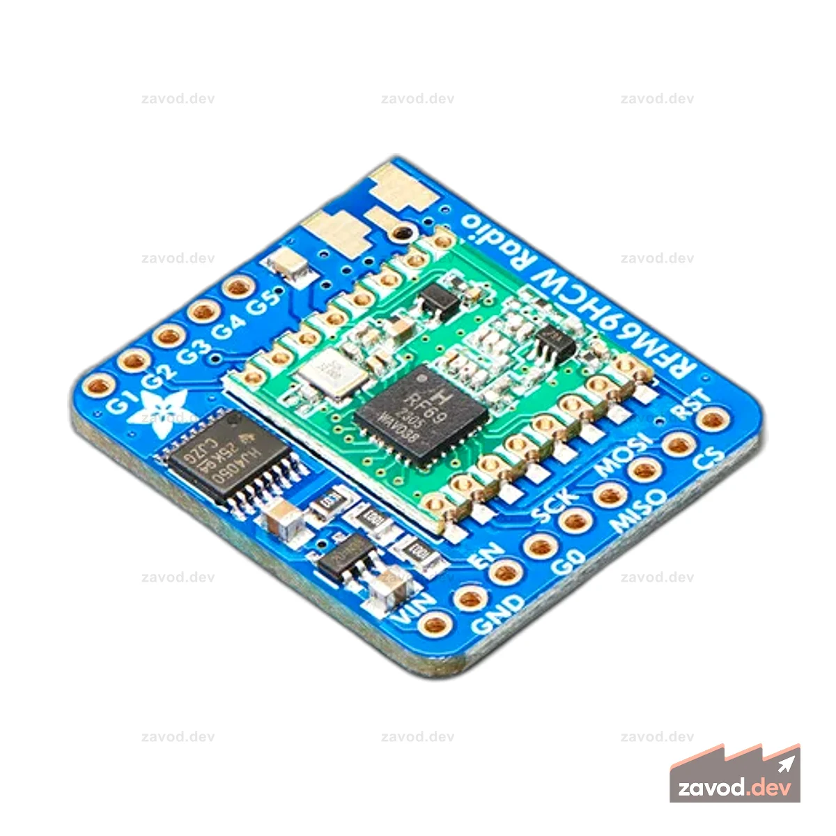 Радиопередатчик Adafruit RFM69HCW - 433 МГц - RadioFruit
