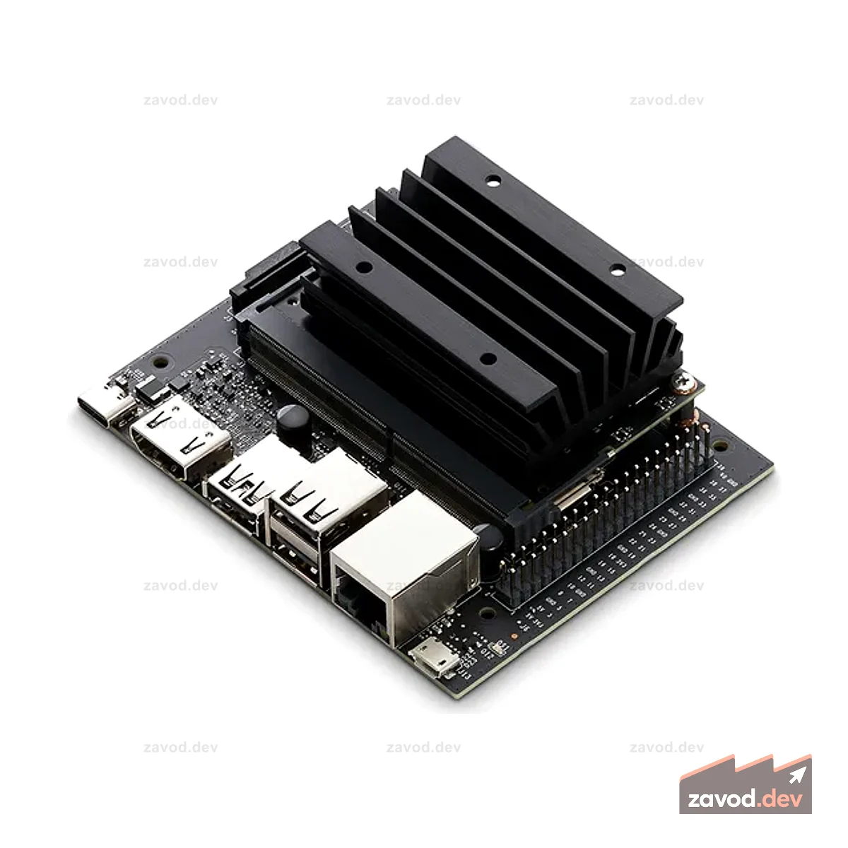 Комплект разработчика NVIDIA® Jetson Nano™ 2 ГБ (беспроводной адаптер 802.11ac не входит в комплект)