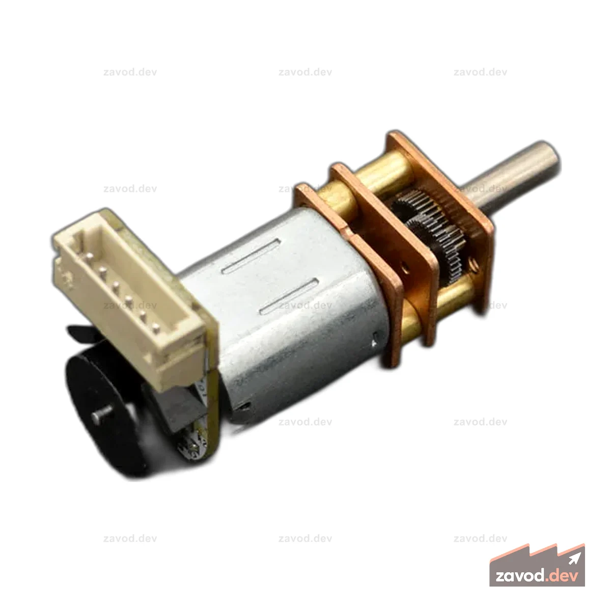 Мотор-редуктор Micro Metal с энкодером - 6 В, 155 об/мин, 100:1