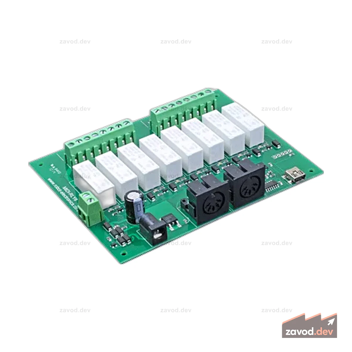 MIDI-RLY08 8-канальный релейный модуль с MIDI-управлением