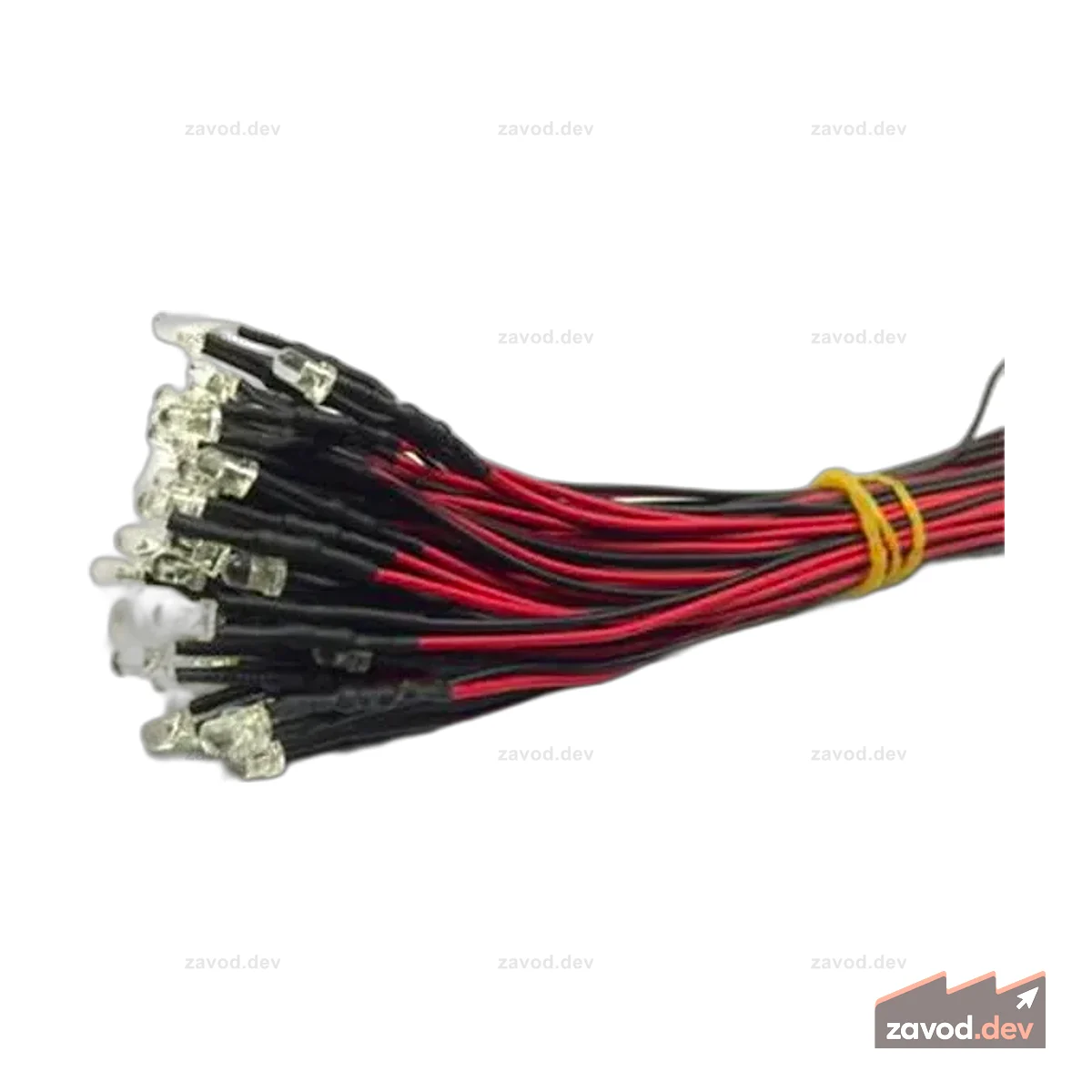 CMU LED 8MM 3-12V WW W/CABL 5/PK