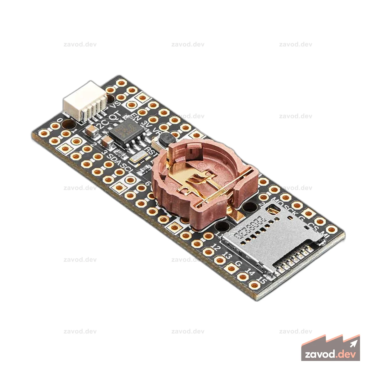 Adafruit PiCowbell Adalogger для Pico — MicroSD, RTC