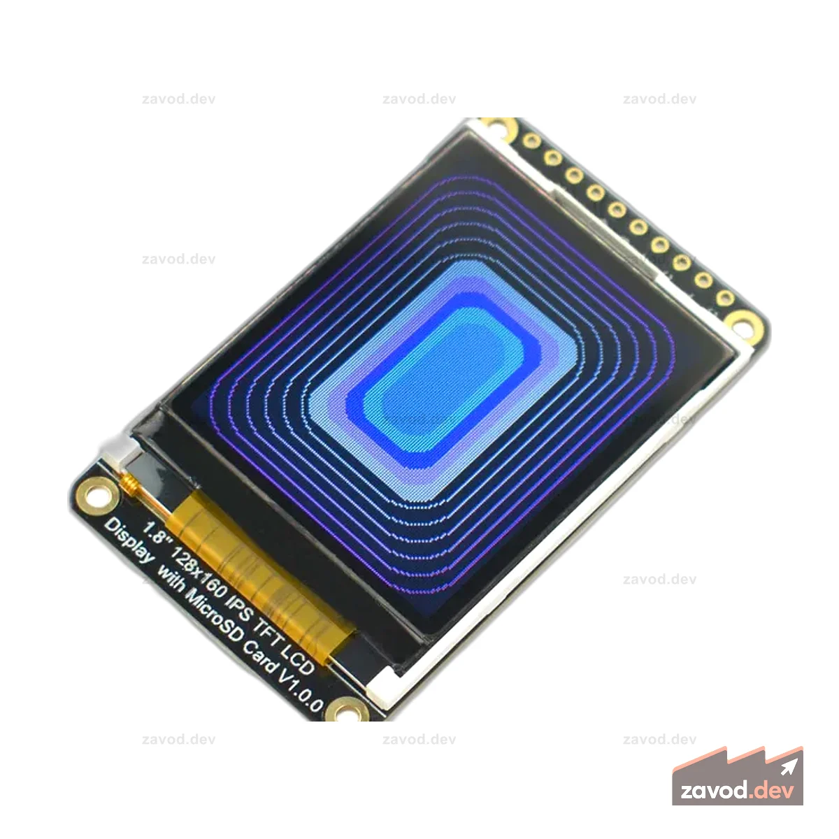 Откройте для себя 1,8-дюймовый TFT-дисплей IPS с разрешением 128 x 160 и поддержкой MicroSD