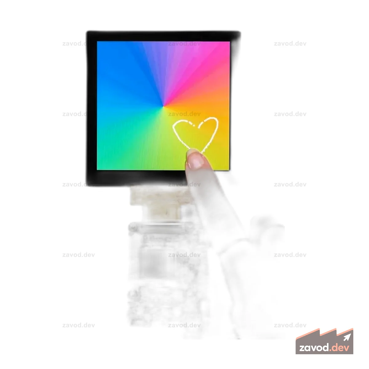 Квадратный RGB TTL TFT-дисплей — 4 дюйма, 480x480 — с емкостным сенсорным экраном — TL040WVS03CT