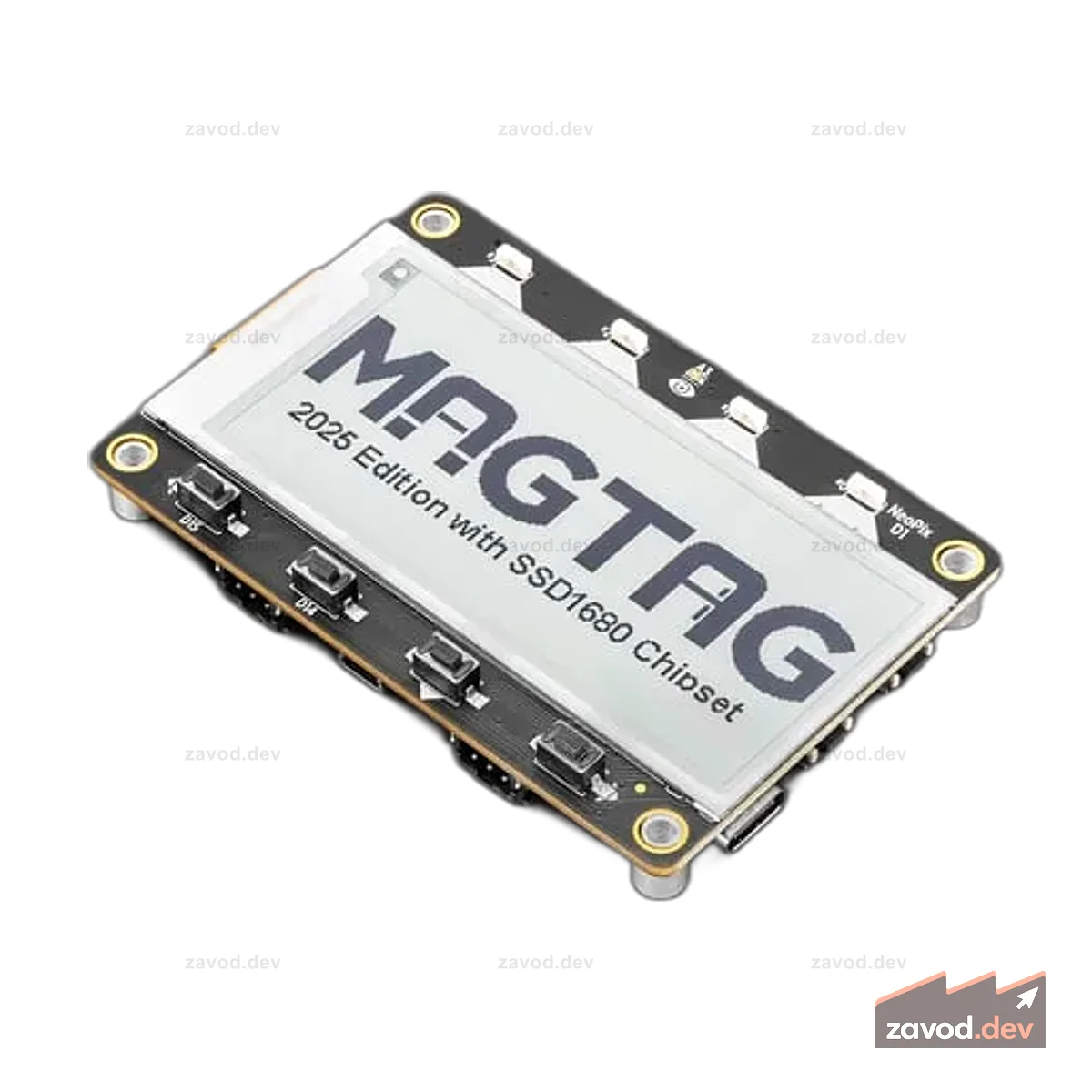 Adafruit MagTag — 2,9-дюймовый дисплей E-Ink WiFi с оттенками серого