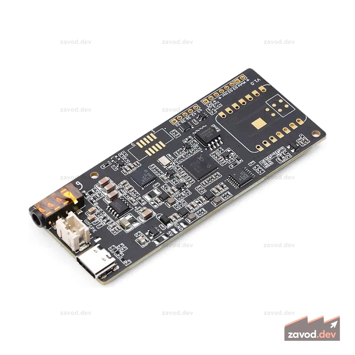 reSpeaker Lite — массив из 2 USB-микрофонов со встроенными алгоритмами обработки звука AI, совместимый с Seeed Studio XIAO ESP32S3 (Sense), Raspberry Pi, Adafruit QT Py