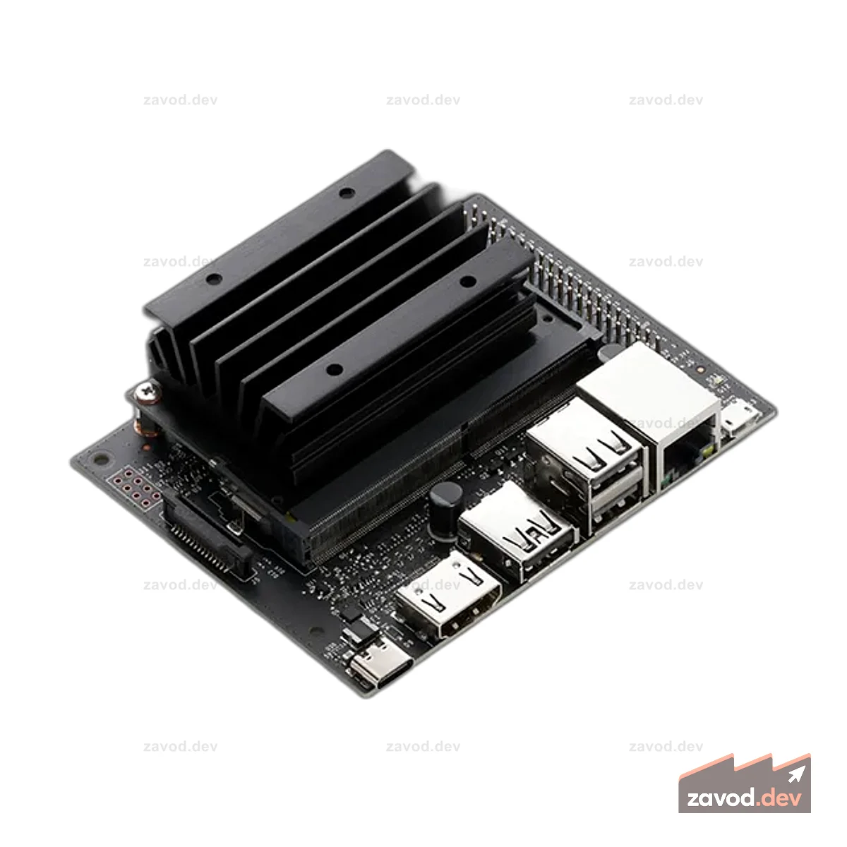 Комплект разработчика NVIDIA® Jetson Nano™ 2 ГБ с беспроводным адаптером 802.11ac (снято с производства)